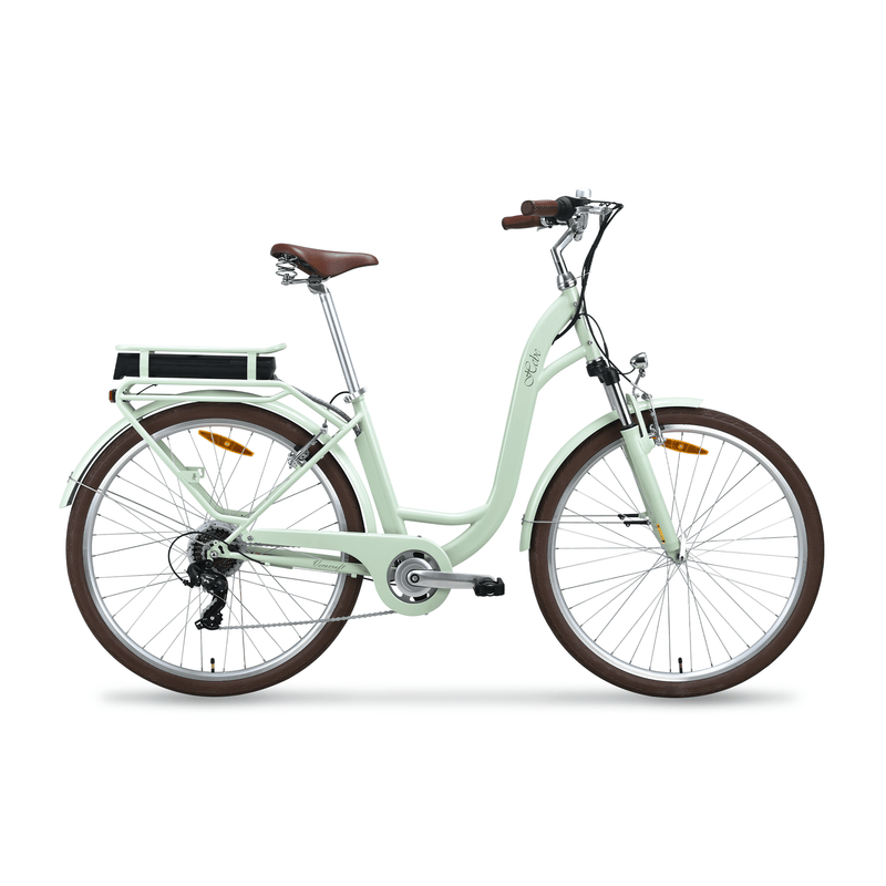 Vecocraft E-City Bike Hebe 7-speed 28 inch Grün Minze Olive