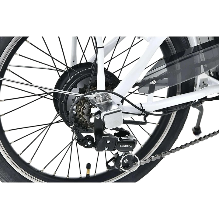 20 Zoll E-Faltrad weiß – Vecocraft NEMESIS 6-Gang City E-Bike