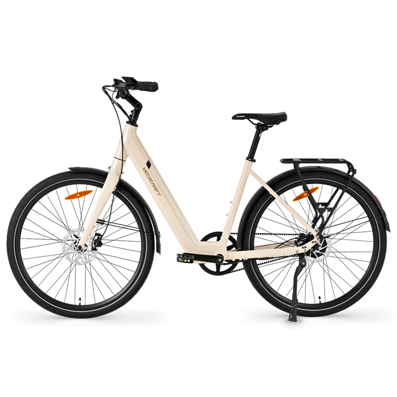 Vecocraft E-City Bike LUNA NEO Belt Drive Sandweiß