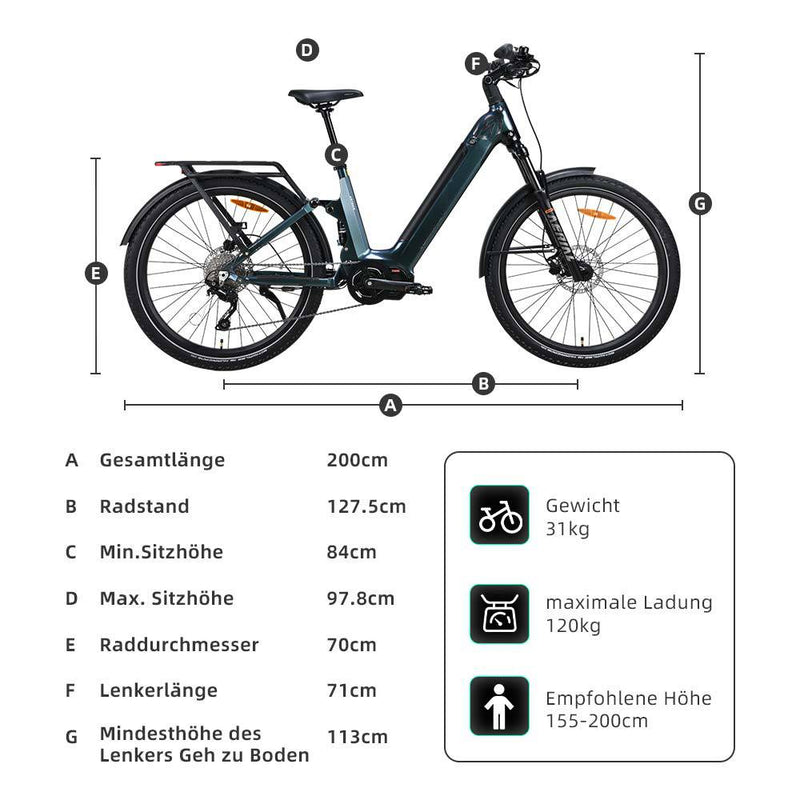 Vecocraft E-Trekking Bike ARTEMIS 28''