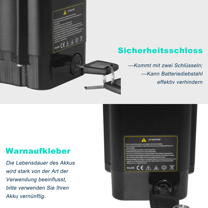 Batterie/Akku für VECOCRAFT EBIKE Epax 36V 13Ah (468WH)