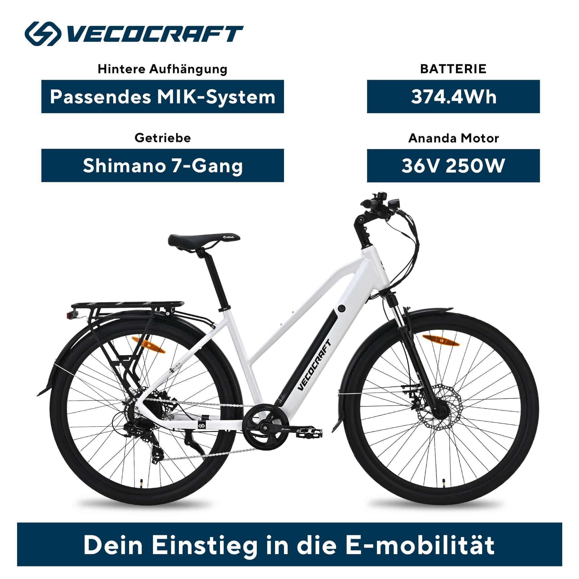 trekkingrad b ware VECOCRAFT E-Bikes