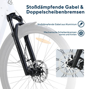 Vecocraft E-Trekking Bike GAEA 28'',Weiß