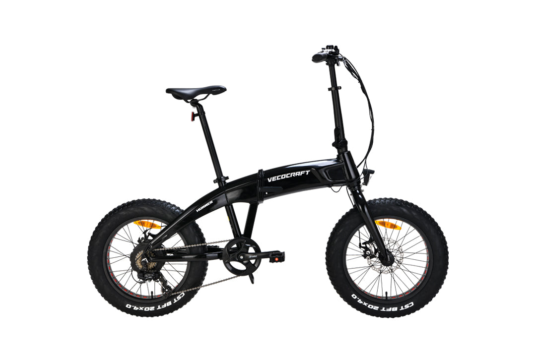 Vecocraft E-Klapprad Hummer,20'' fat E bike,schwarz