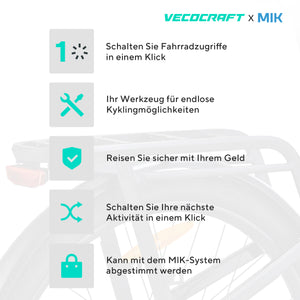 Vecocraft E-Trekking Bike ARES 28'',Weiß