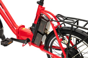 Vecocraft E-Klapprad Foldy-E Ebike_Rot Compatible with Einhell 18 V 2 x 5.2 Ah Batteries