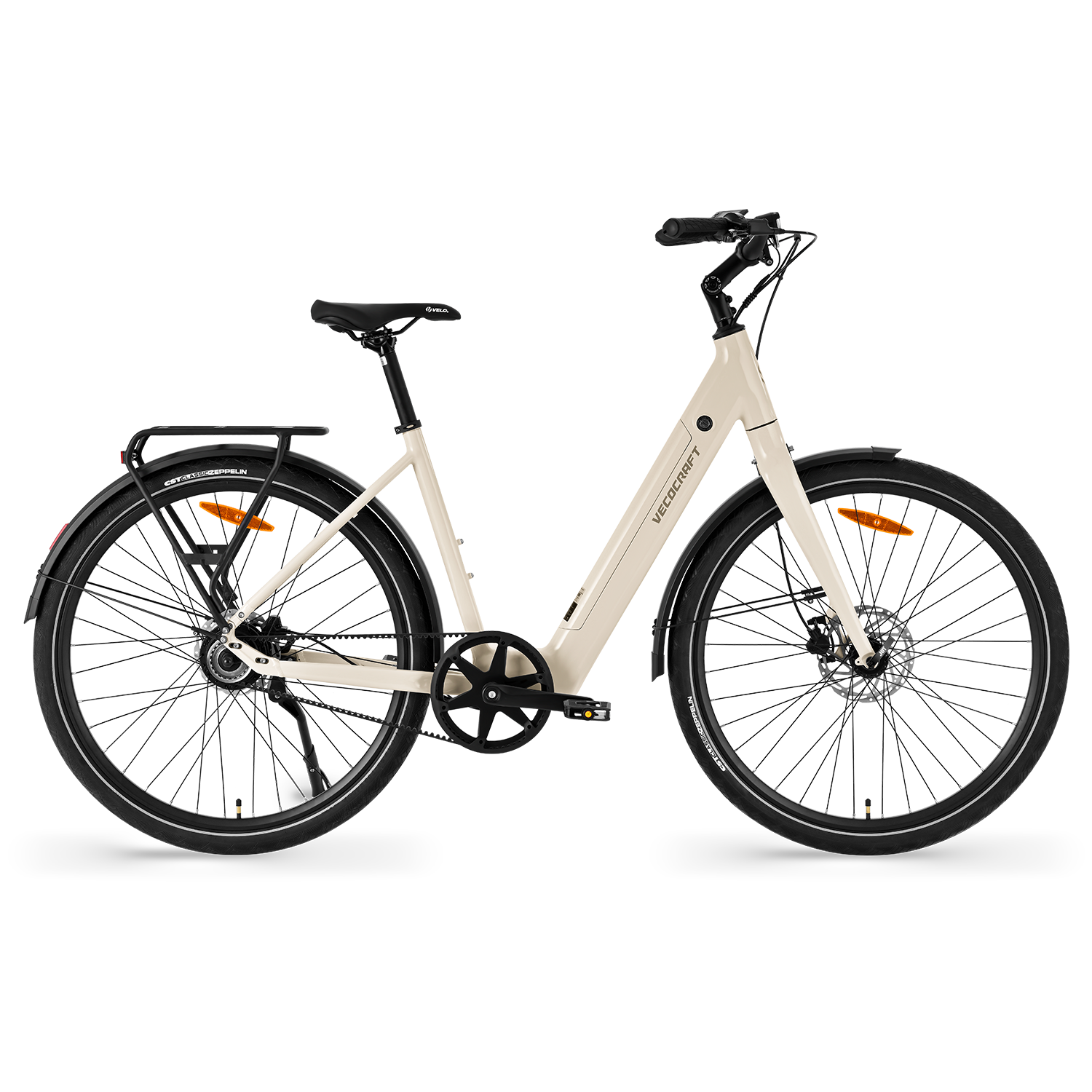 Vecocraft E-City Bike LUNA NEO Belt Drive Sandweiß
