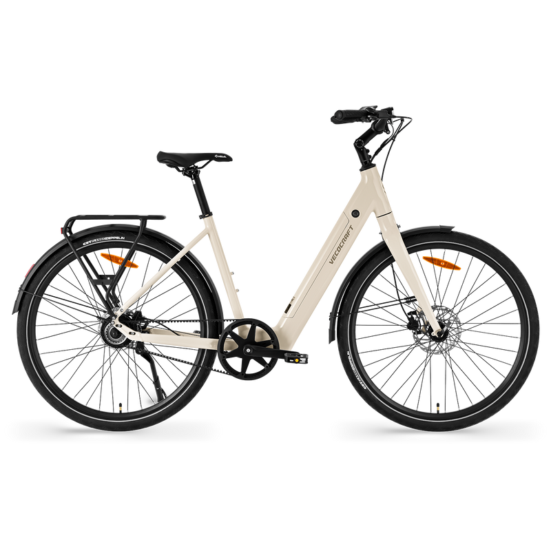 Vecocraft E-City Bike LUNA NEO Belt Drive Sandweiß