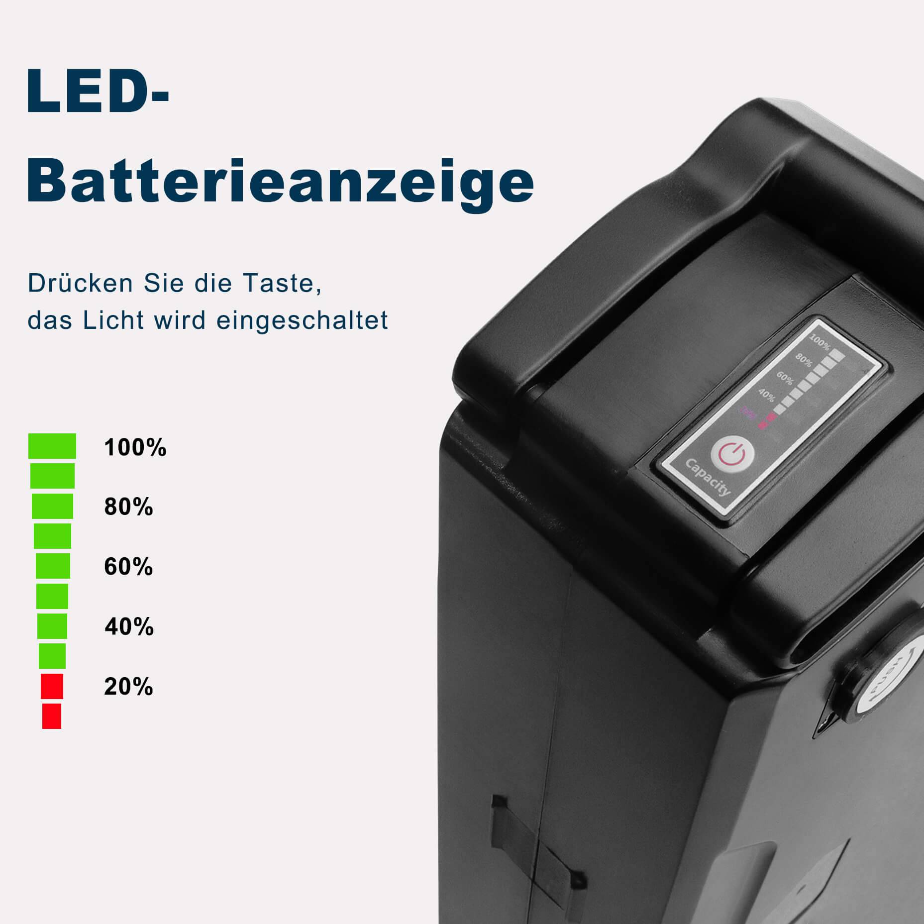 BatteriefurVECOCRAFTEBIKENEMESIS36V7.8Ah_280.8WH_36V10.4Ah_374.4WH_36V13Ah_468WH_-Leistungsanzeige